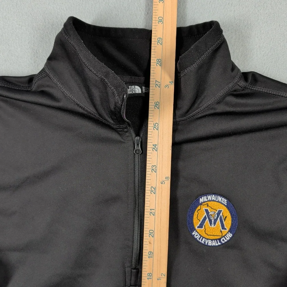 The North Face Pullover Men's L Black 1/4 Zip Athletic Milwaukee Volleyball Club